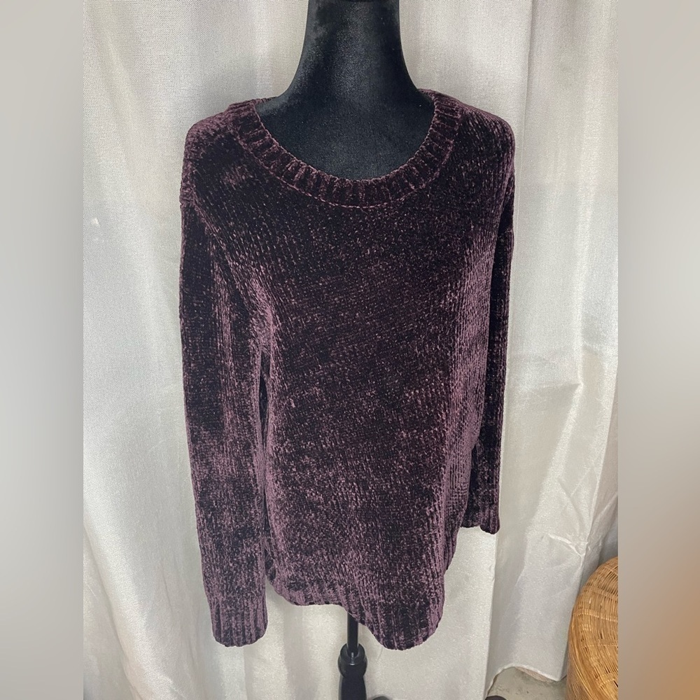 Orvis Velvet Purple Knit Sweater Large​​​​​​​​​​​​​​​​​